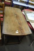 18th Century style oval drop leaf dining table