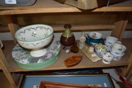 Mixed Lot: A V&A cake plate, various tea wares, ornaments and other items