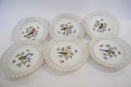 Continental Porcelain Bird Plates