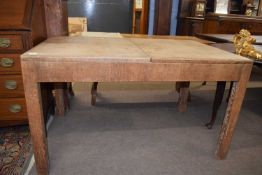 Heals of London limed oak extending dining table,130cm wide when closed