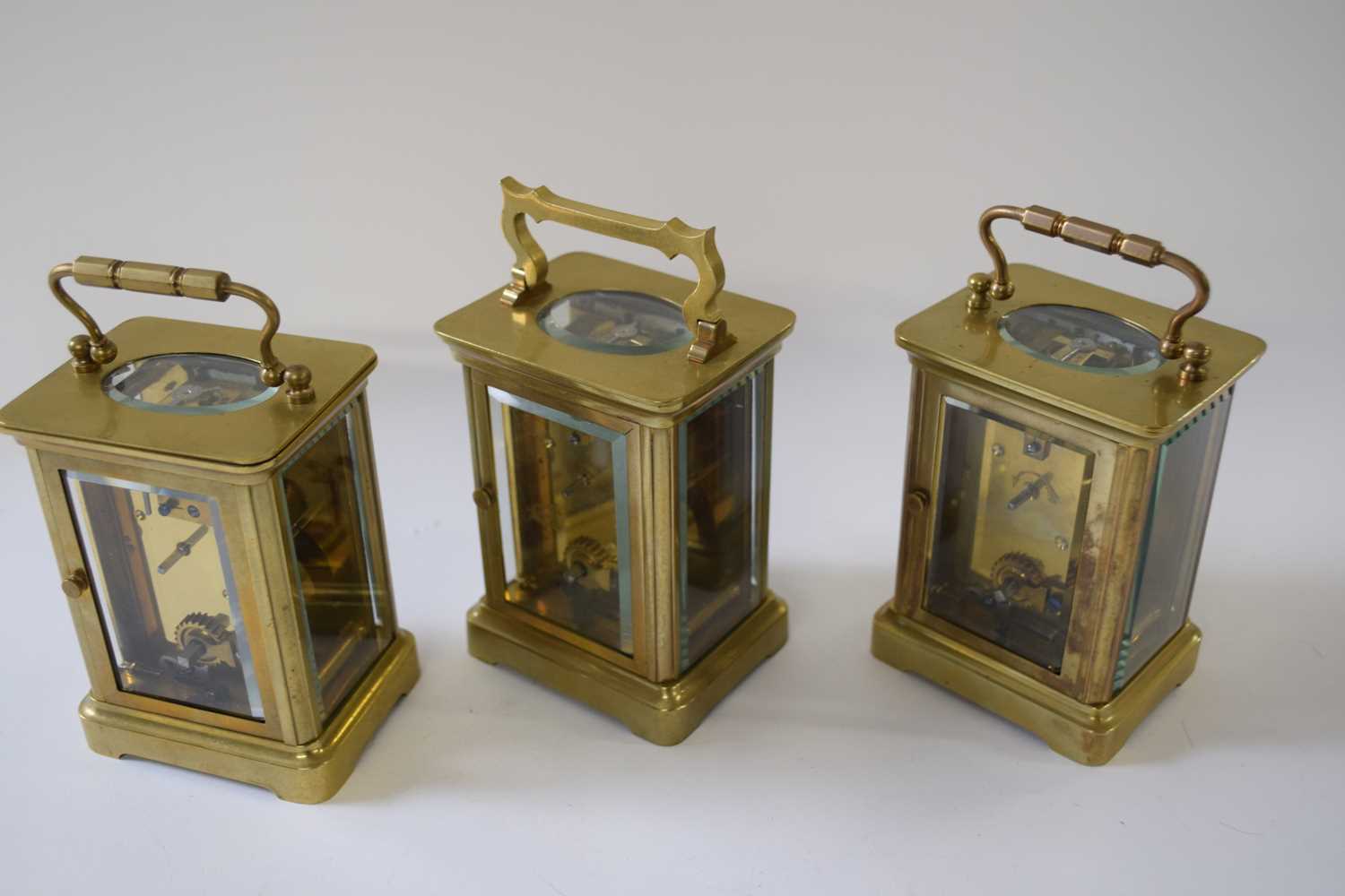 Three brass carriage clocks - Image 2 of 3