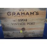 12 bottles of 1994 port in original wooden case