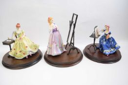 Quantity of Royal Doulton figures from the Gentle Arts Series produced by Pauline Parsons, six