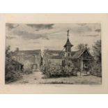 Marcel Jacque (French, 20th century), 'La maison de Theodore Rousseau', etching, dated 1967, signed,