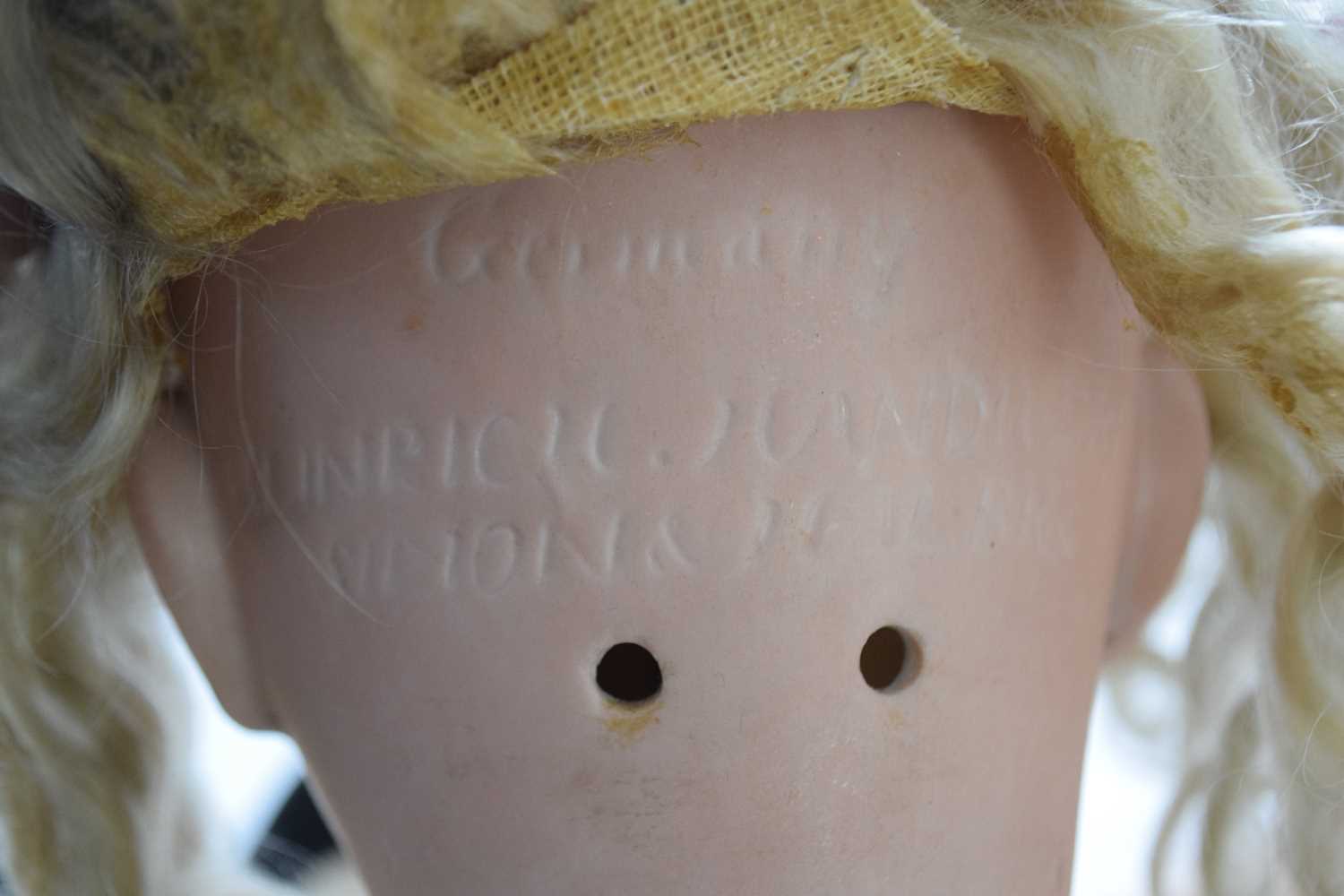 Simon & Halbig doll in original clothing together with a smaller doll marked AB (2) - Image 3 of 4