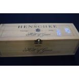 1 bt bottle of Henshke, wooden cased 1996- 750ml