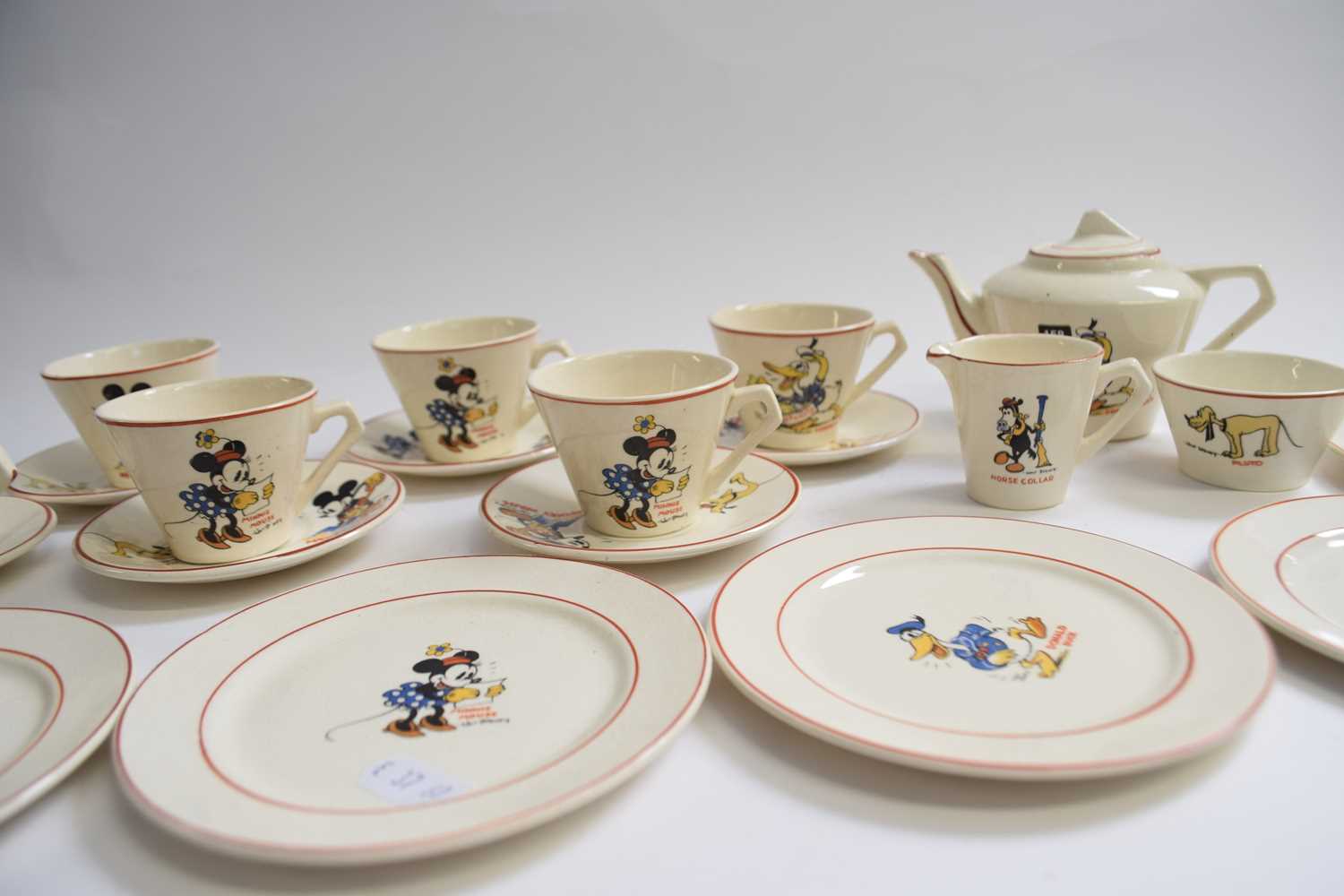 Vintage Mickey Mouse childrens tea set - Image 2 of 2