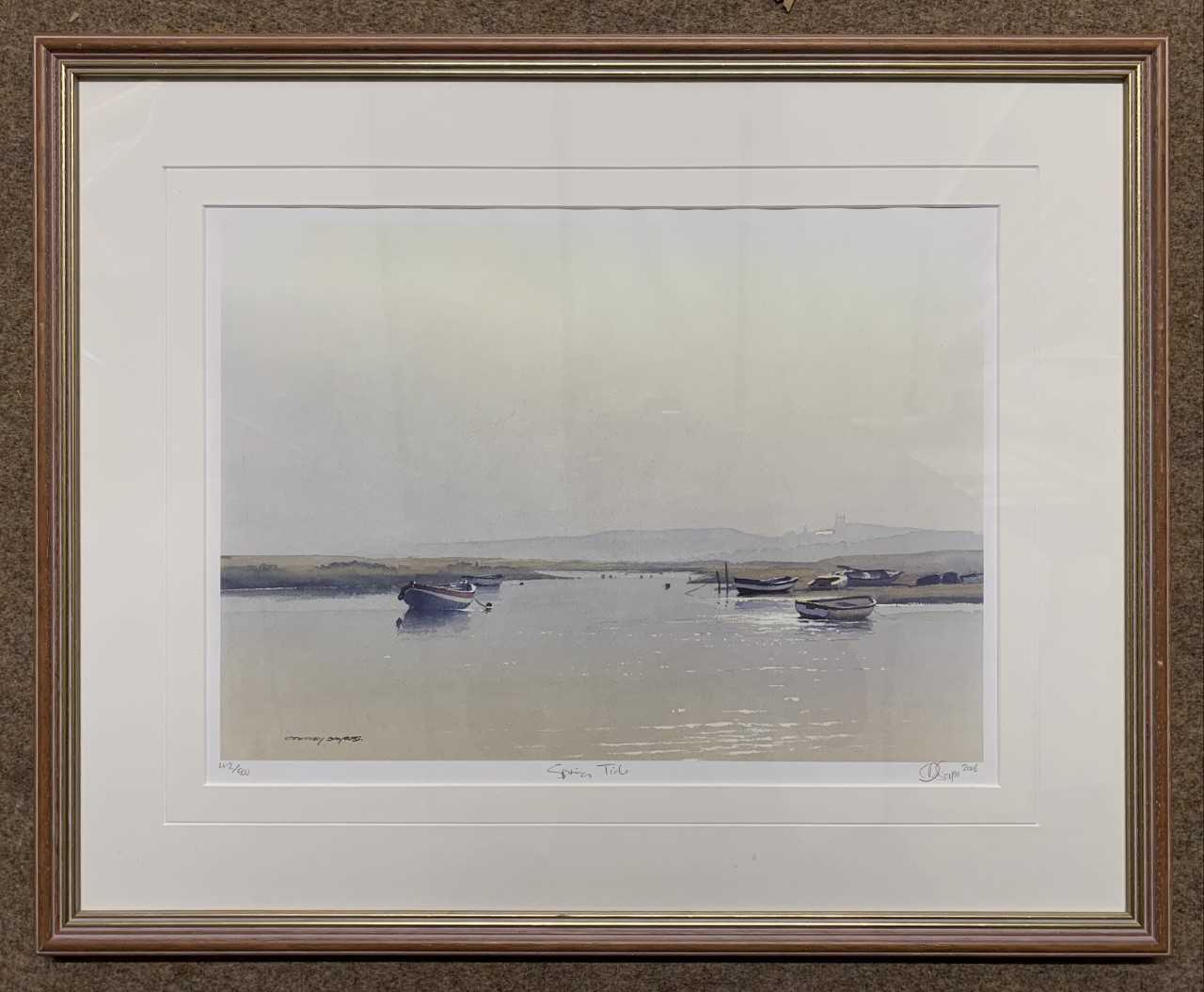 Godfrey Sayers (British, 20th century), "Spring Tide", limited edition lithograph, signed and