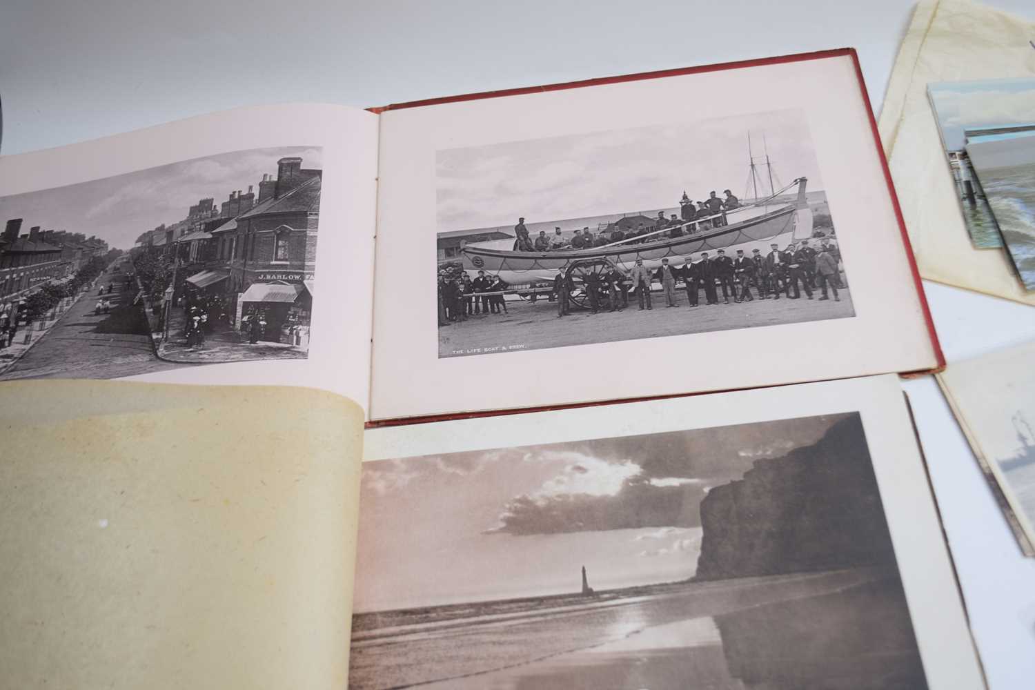 Tourist guide with views of Skegness, also Eastbourne and a number of postcards and small map for - Image 3 of 4