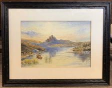 British School, 20th century, Loch Lomond, watercolour, indistinctly signed, 9.5x14.5ins, mounted,