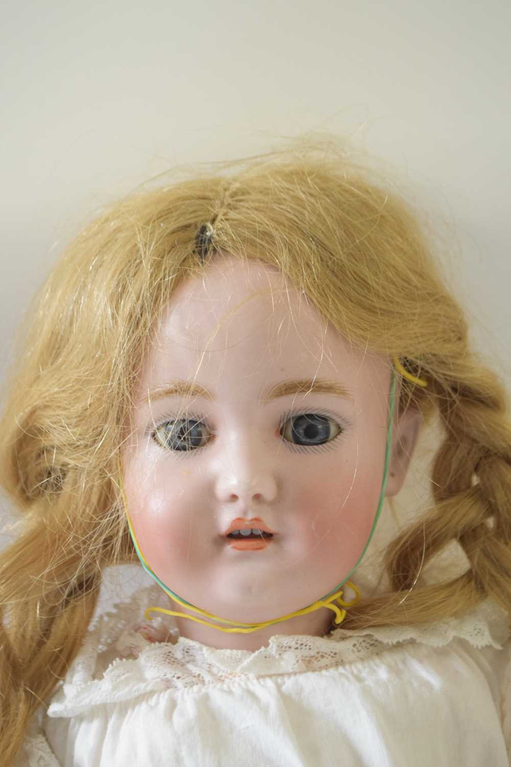 German bisque headed doll in original clothing, the head marked S&C, Germany - Image 2 of 3