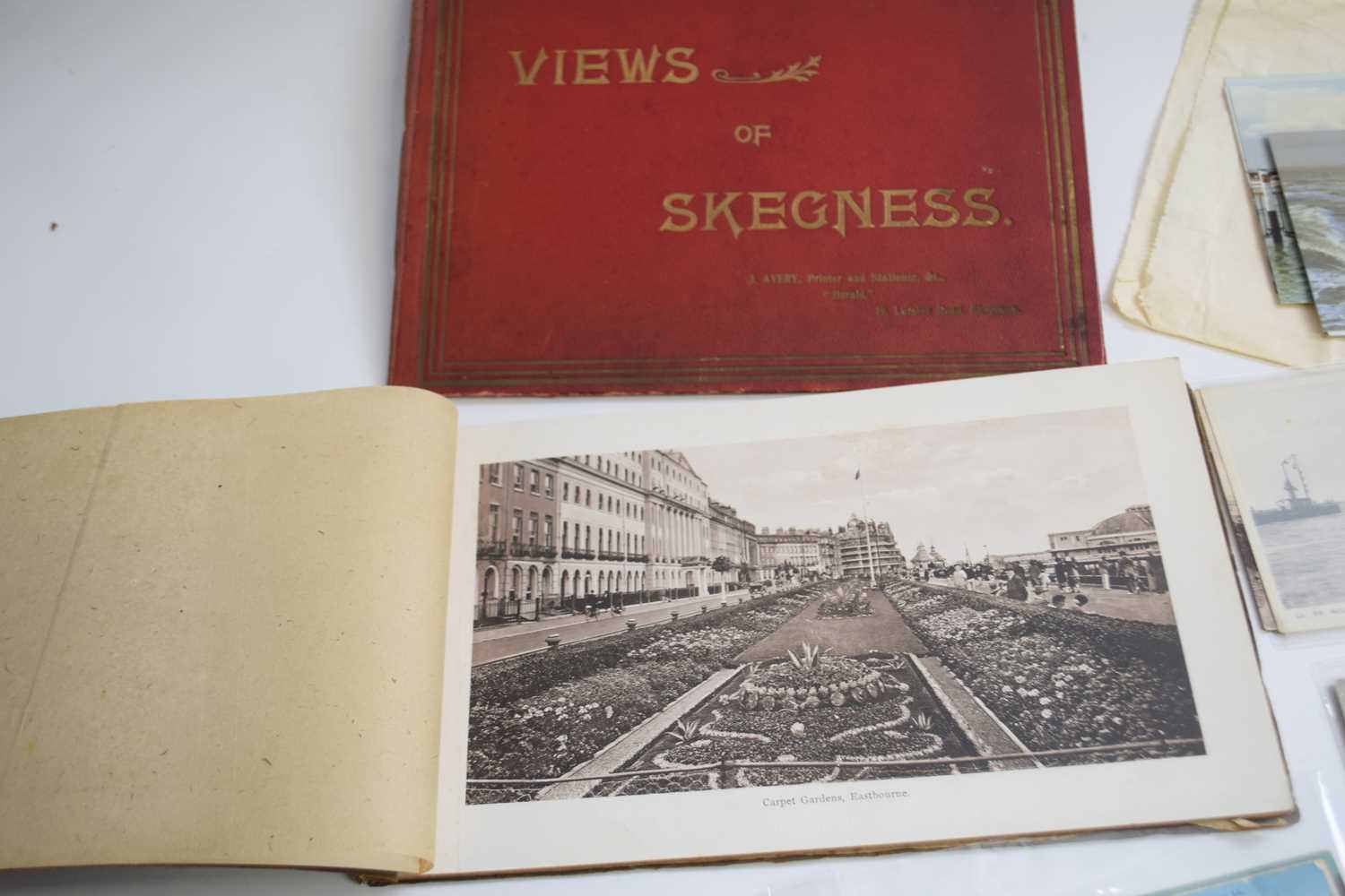 Tourist guide with views of Skegness, also Eastbourne and a number of postcards and small map for - Image 2 of 4