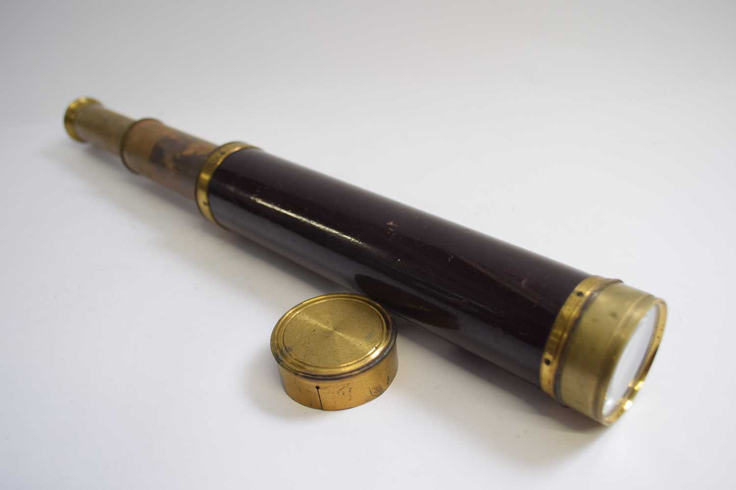 Three section 19th Century telescope marked Dollond, London
