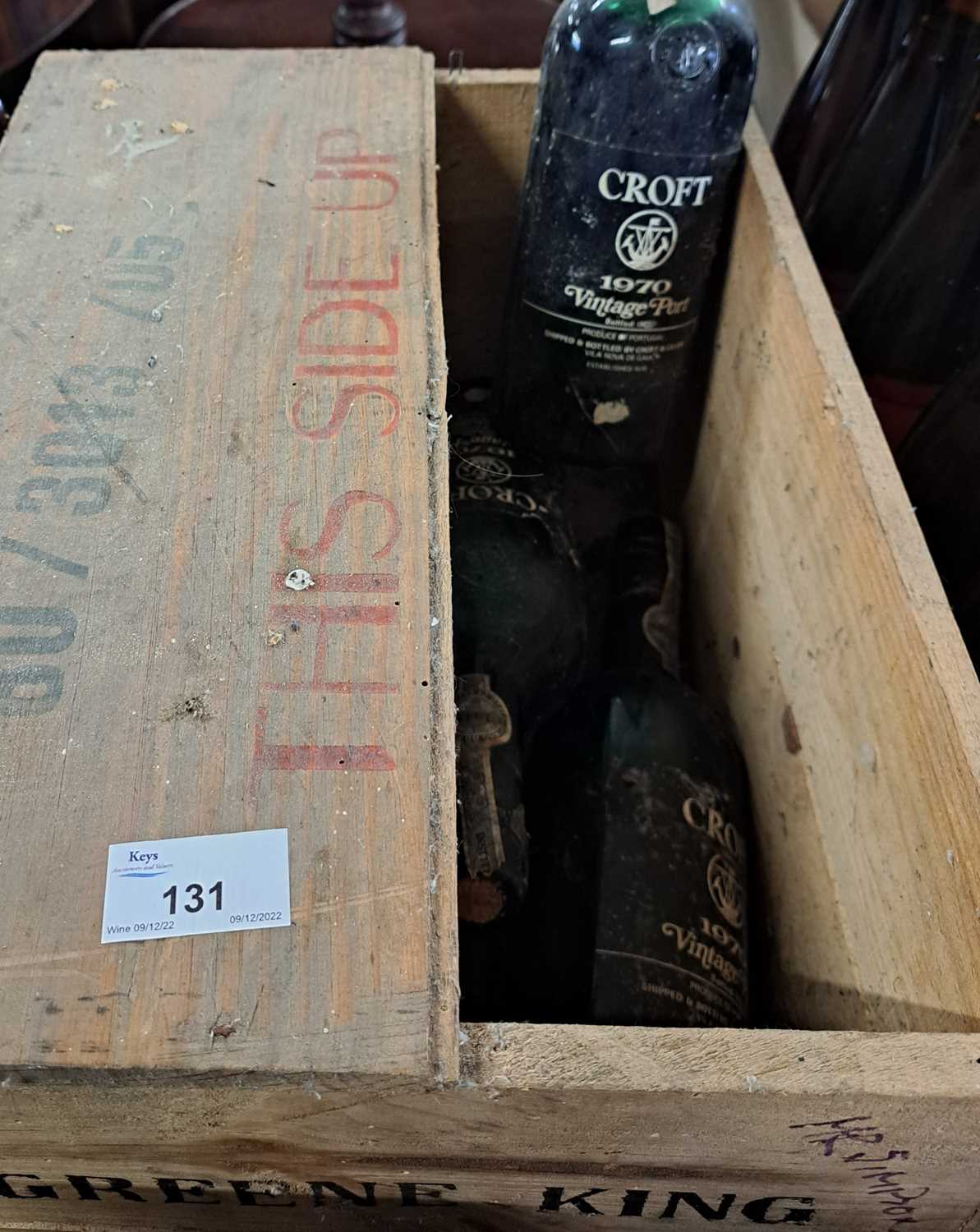 Six bottles of Croft 1970 Vintage Port, bottled 1972 - Image 2 of 9