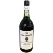 One bottle of Warres Vintage port, 1987