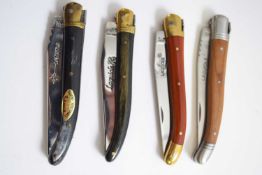 Further bag of four Laguiole penknives