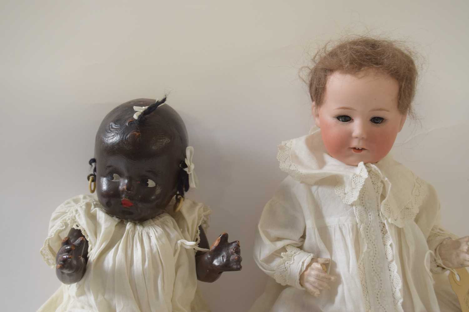 Two further dolls, one with a Heubach bisque head, the second doll marked Reliable Doll Company, - Image 2 of 2