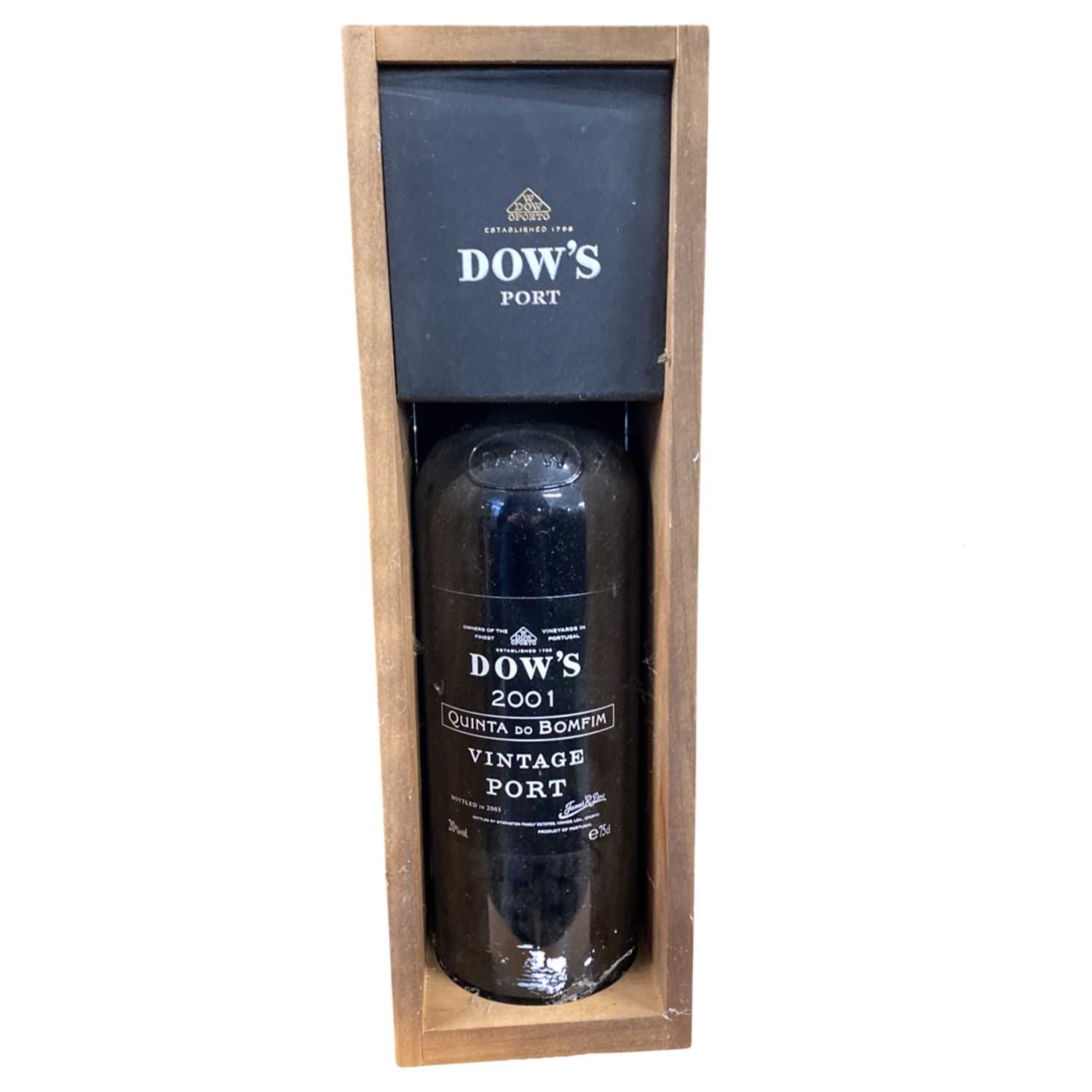 One bottle of Dows Vintage port, 2001