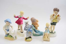 Series of Royal Worcester models by Doughty including August, September and others (6)
