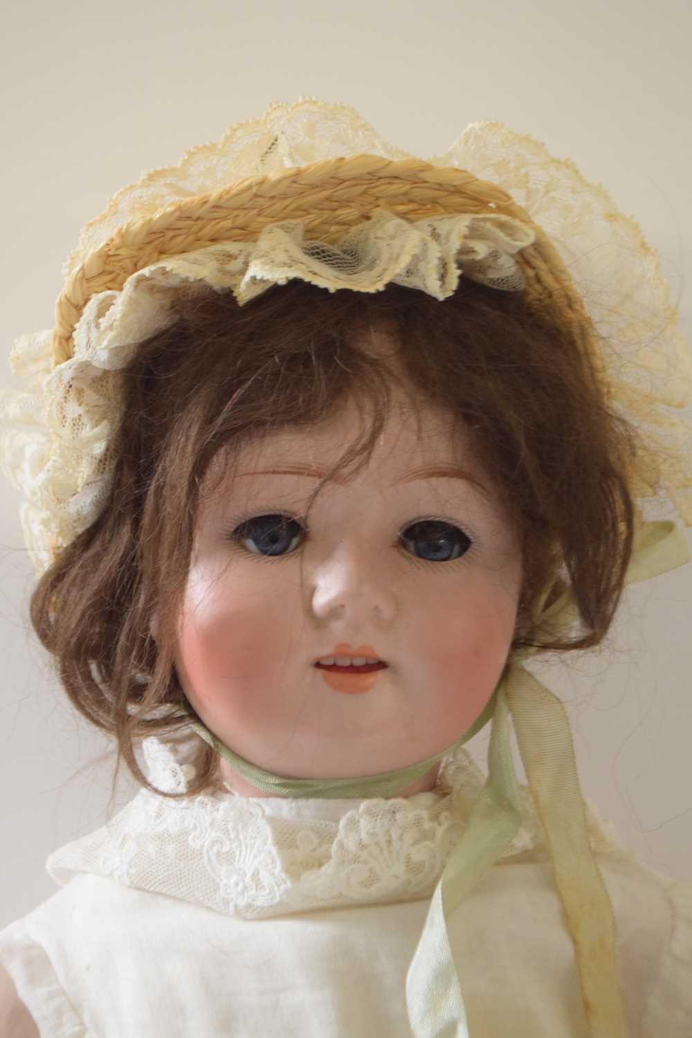 Bisque headed doll by William Goebel, marked 120, in original clothing - Image 2 of 3