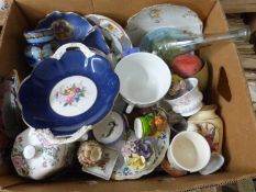 Box of various assorted household ceramics