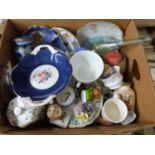 Box of various assorted household ceramics