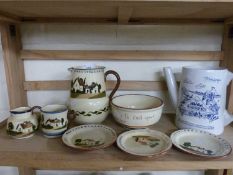 Mixed Lot: Torquay Pottery wares to include a range of jugs, bowl, pin dishes etc together with a