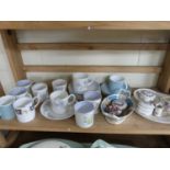 Mixed Lot: Various assorted coffee wares to include Wedgwood, Suzie Cooper and other assorted items