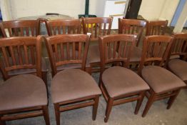 Set of ten modern purple cafe chairs for commercial use