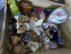 Box of various assorted ornaments