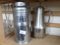 Mixed Lot: Vintage Thermos jug and a vintage Thermos insulated container