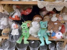Collection of Ty Beanie Babies and other toys
