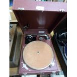 Vintage Maxitone portable record player