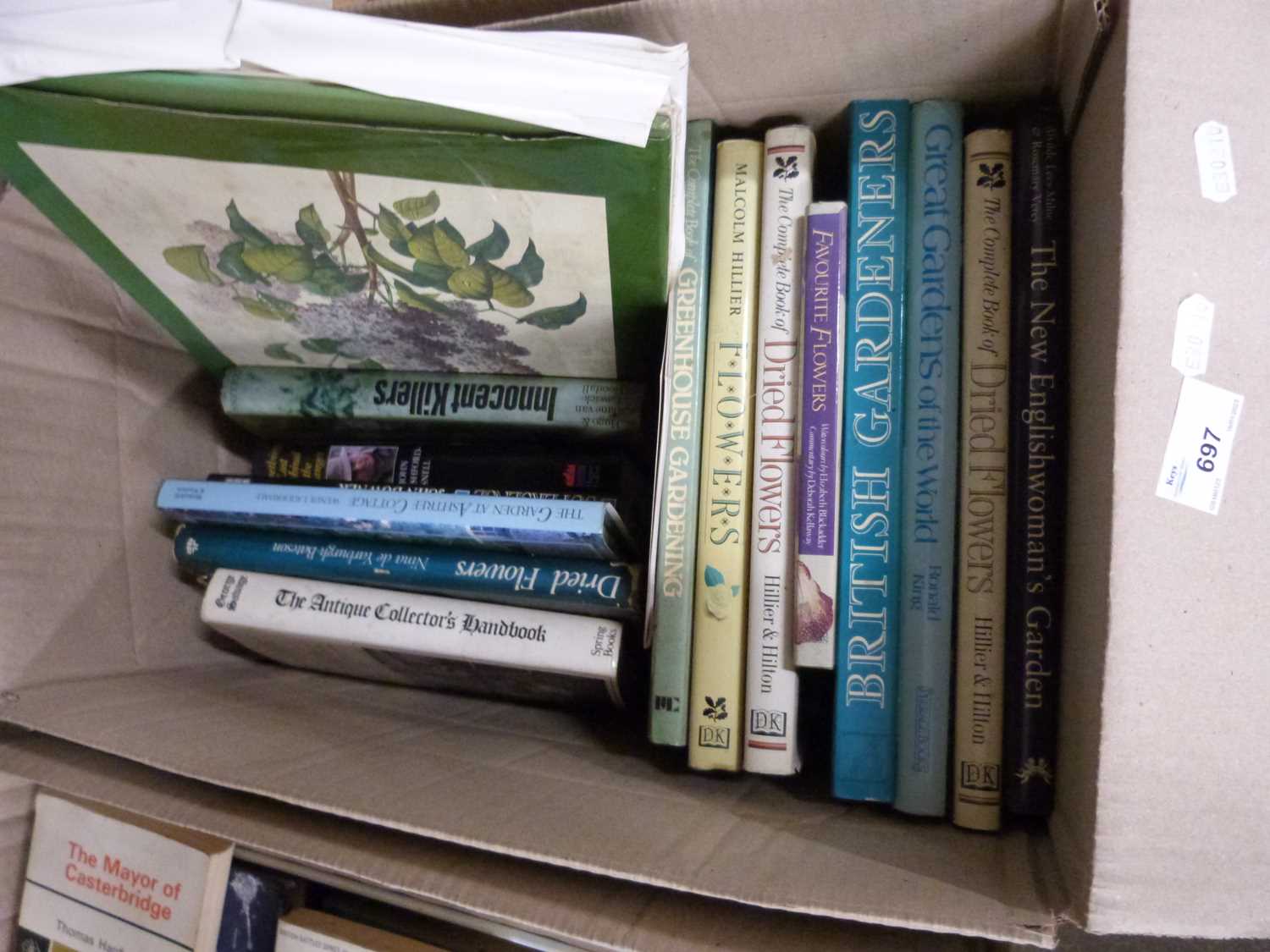 Box of various books, gardening interest and others