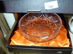 Webb crystal bowl in original box