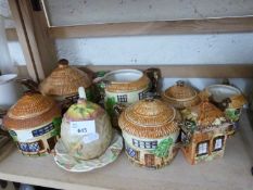 Collection of Cottage ware tea wares and others