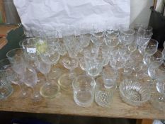 Large mixed lot of assorted drinking glasses