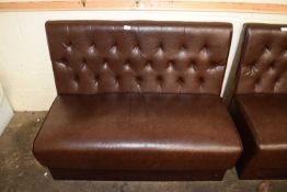 Modern button back upholstered bench, for commercial use, 119cm long