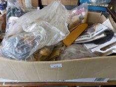 Box of various needlework and upholstery supplies