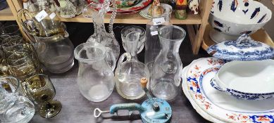 Mixed Lot: Various assorted glass vases