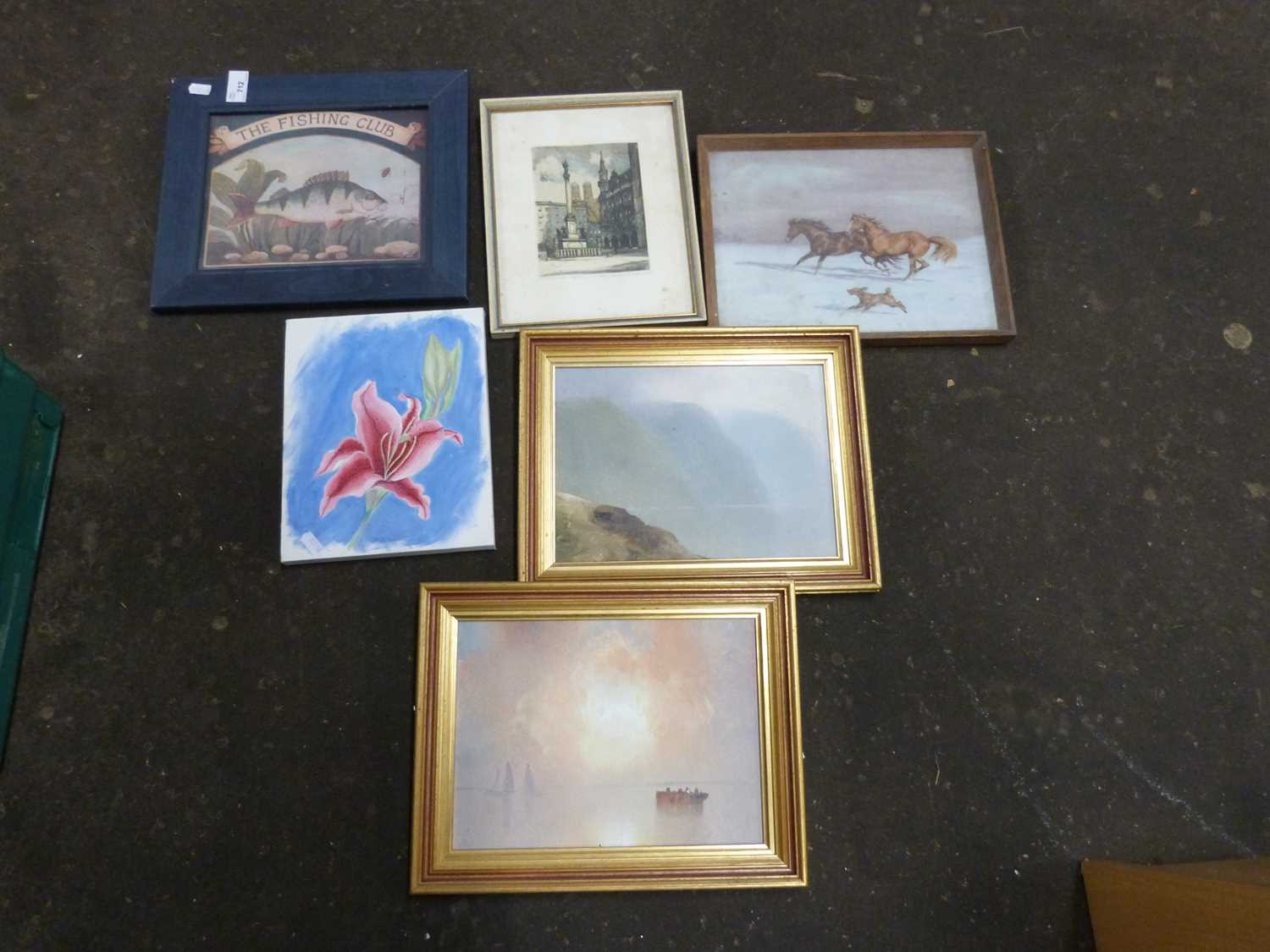 Mixed Lot: Various small pictures