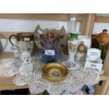 Mixed lot to include Doulton Lambeth mug, Royal commemorative beaker and other assorted items