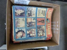 Box of vintage Look and Learn magazines