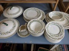 Quantity of Royal Doulton Almond Willow table wares