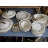 Quantity of Royal Doulton Almond Willow table wares