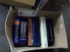 One box of books, Dictionaries and others