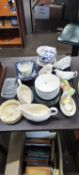 Mixed Lot: Various household ceramics to include a Bunnykins dish