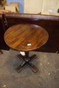 Modern pedestal pub table with circular top