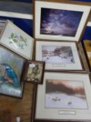 Mixed Lot: Various framed prints