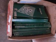 One box of books, Michelin Green Guides